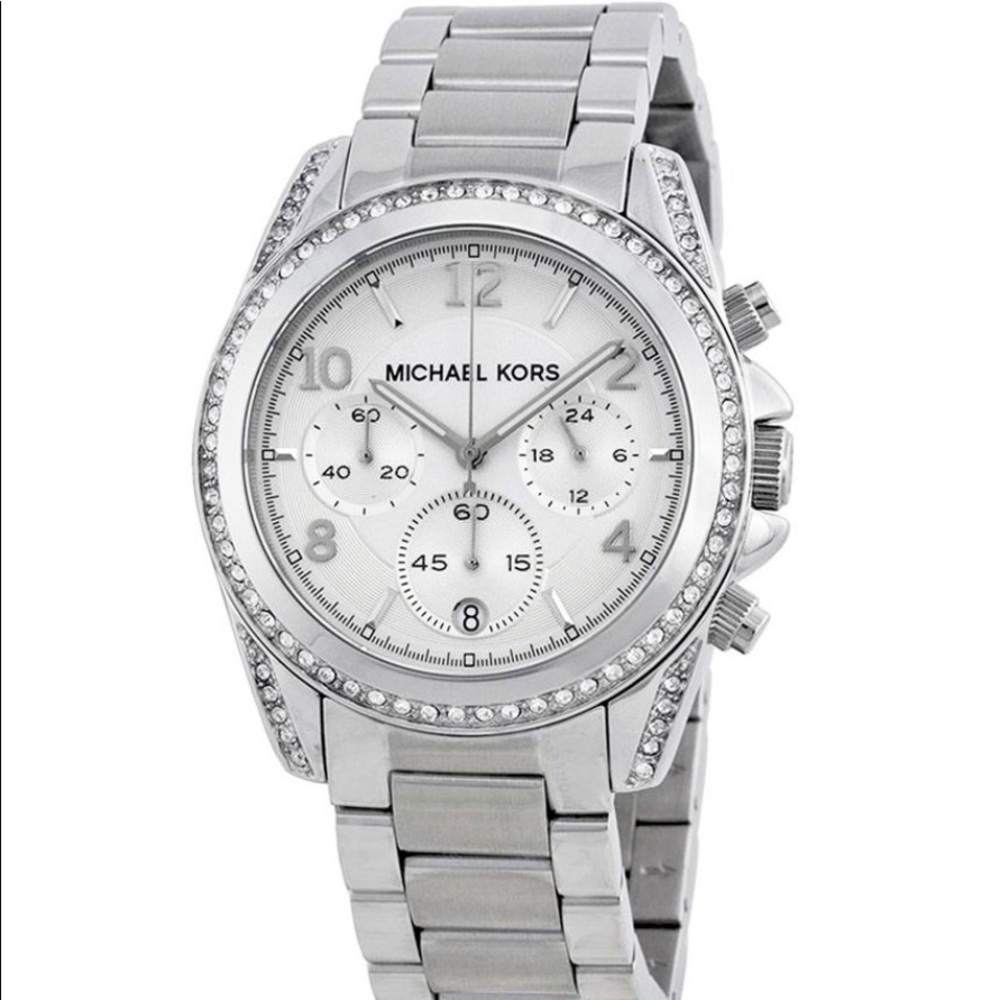 Michael Kors Blair Silver Watch Womens